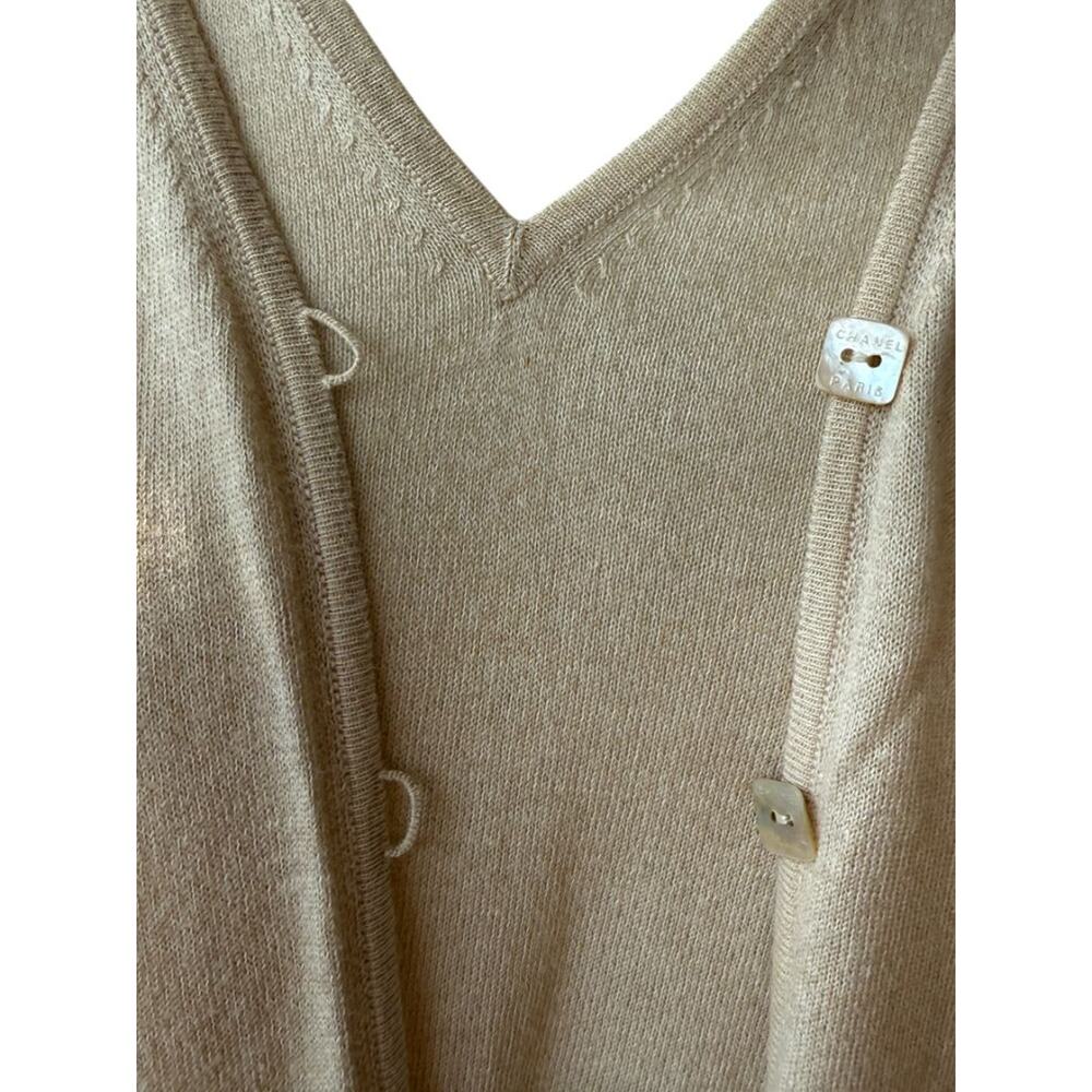 Chanel Beige Cotton-Cashmere Twin Set – Size FR 46 (US 12) - Picture 14 of 16